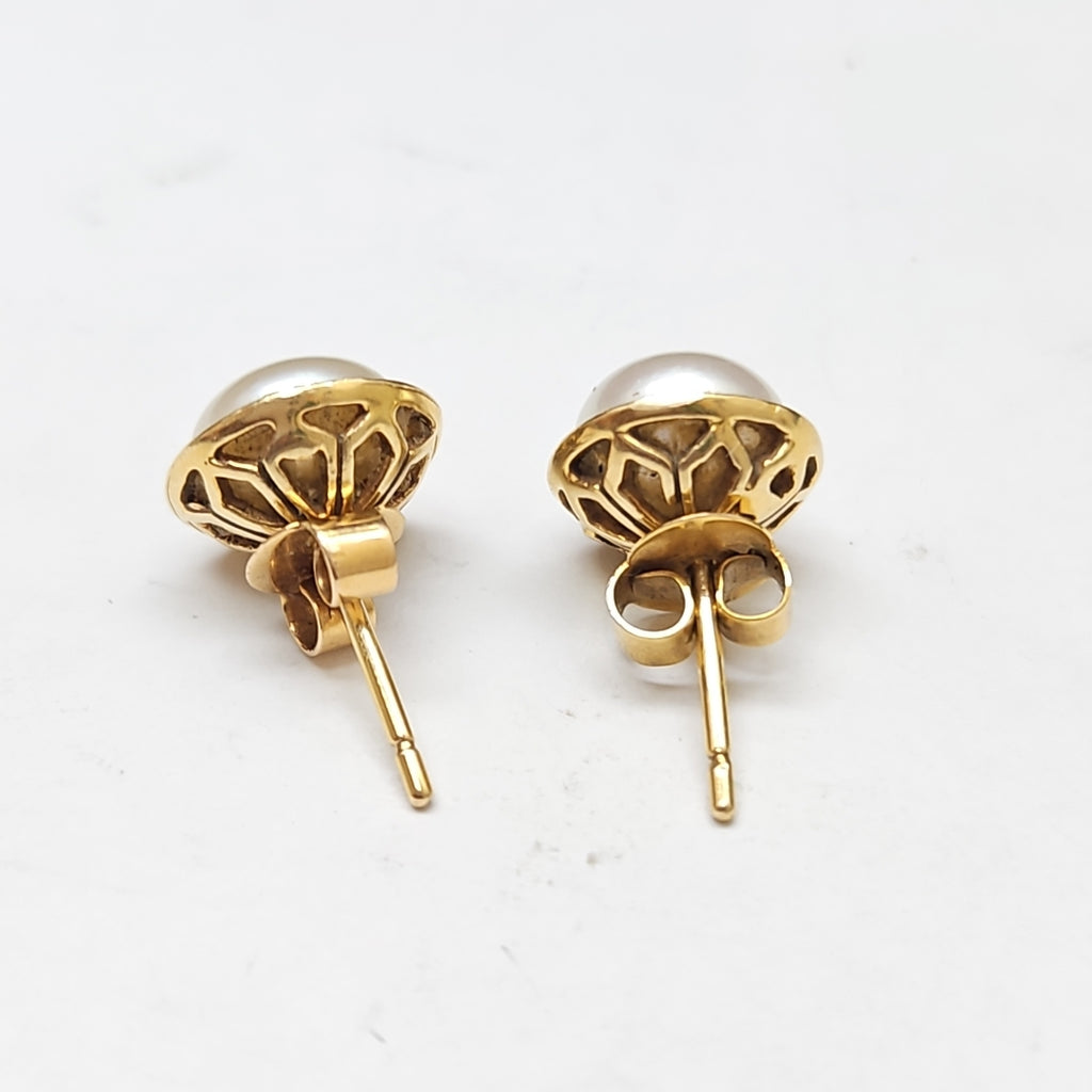 BROQUELES PAR ORO 14 K 3,80 GRMS (SEMINUEVO)