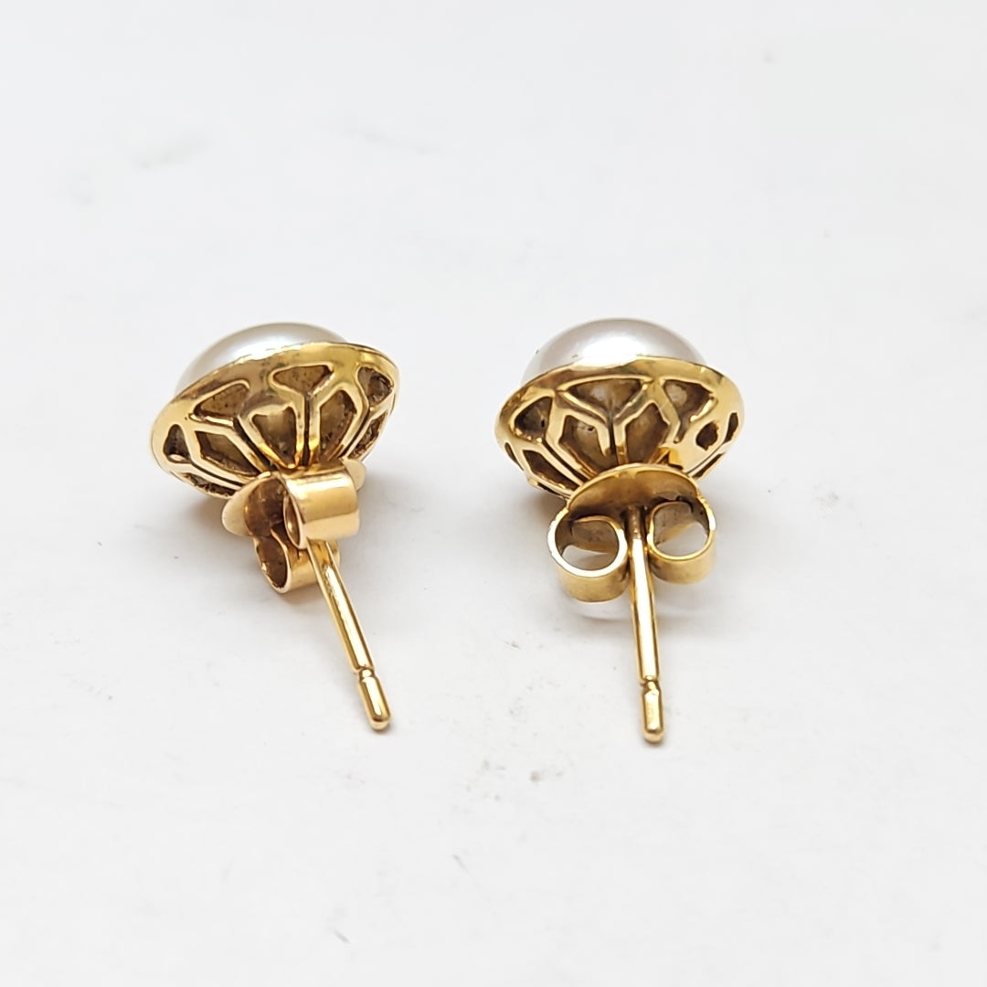 BROQUELES PAR ORO 14 K 3,80 GRMS (SEMINUEVO)