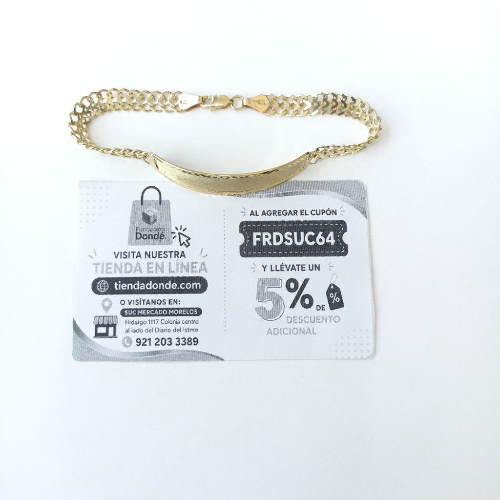 PULSERA ESCLAVA CHINO 14K 21 CM 9.8 GR (NUEVO)
