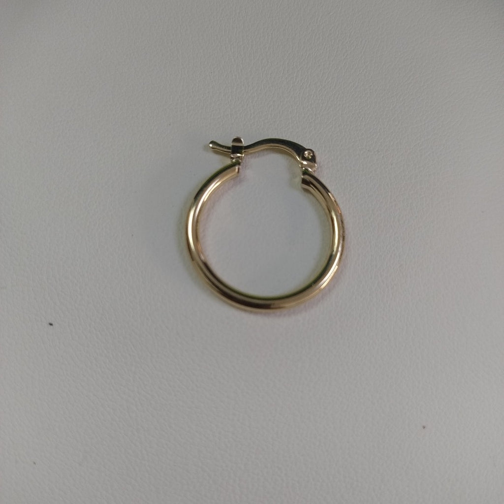 ARETES TEJIDO ARRACADAS LISAS 14K 1.2 GR (NUEVO)