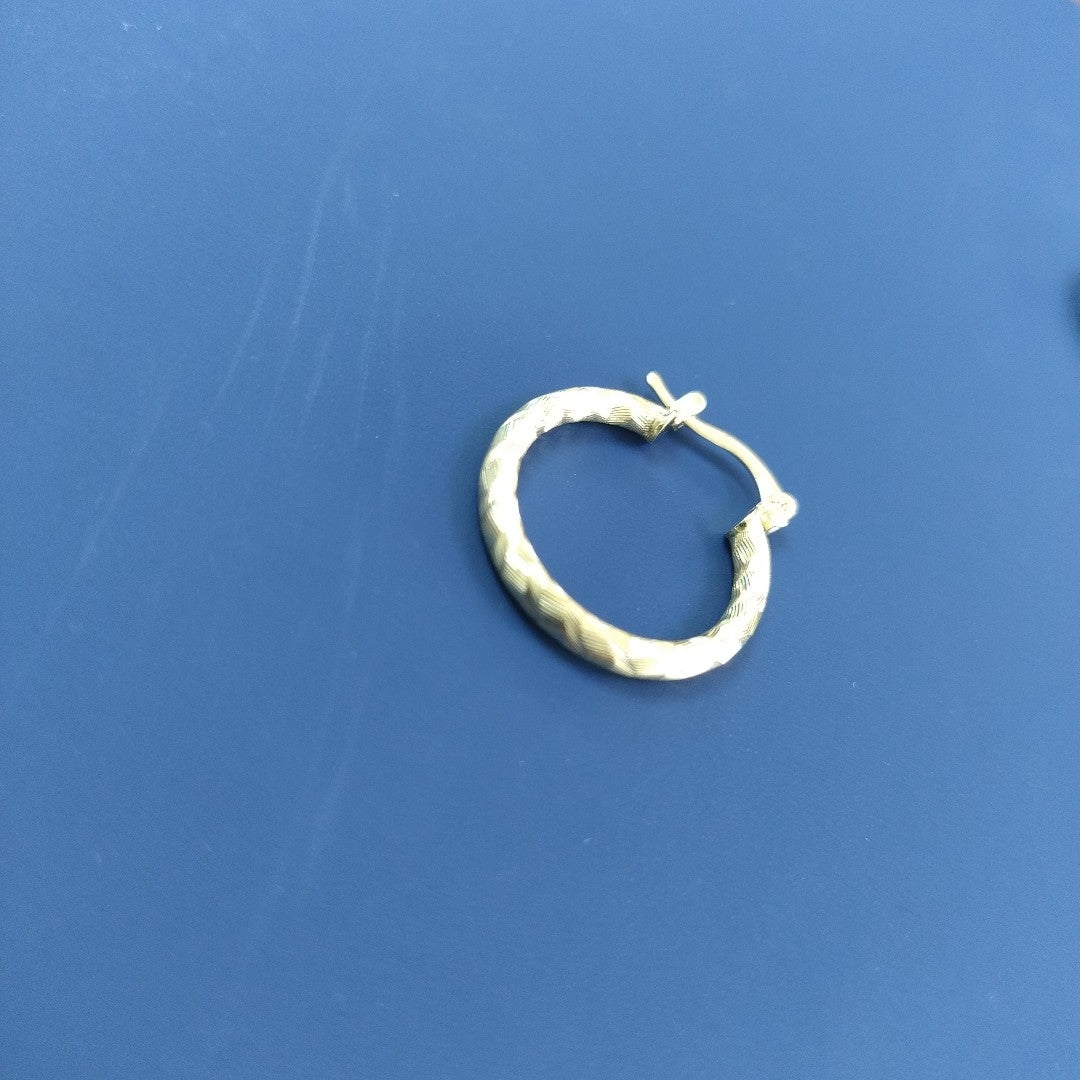 ARETES ARRACADAS LABRADAS 14K 2.2 GR (NUEVO)