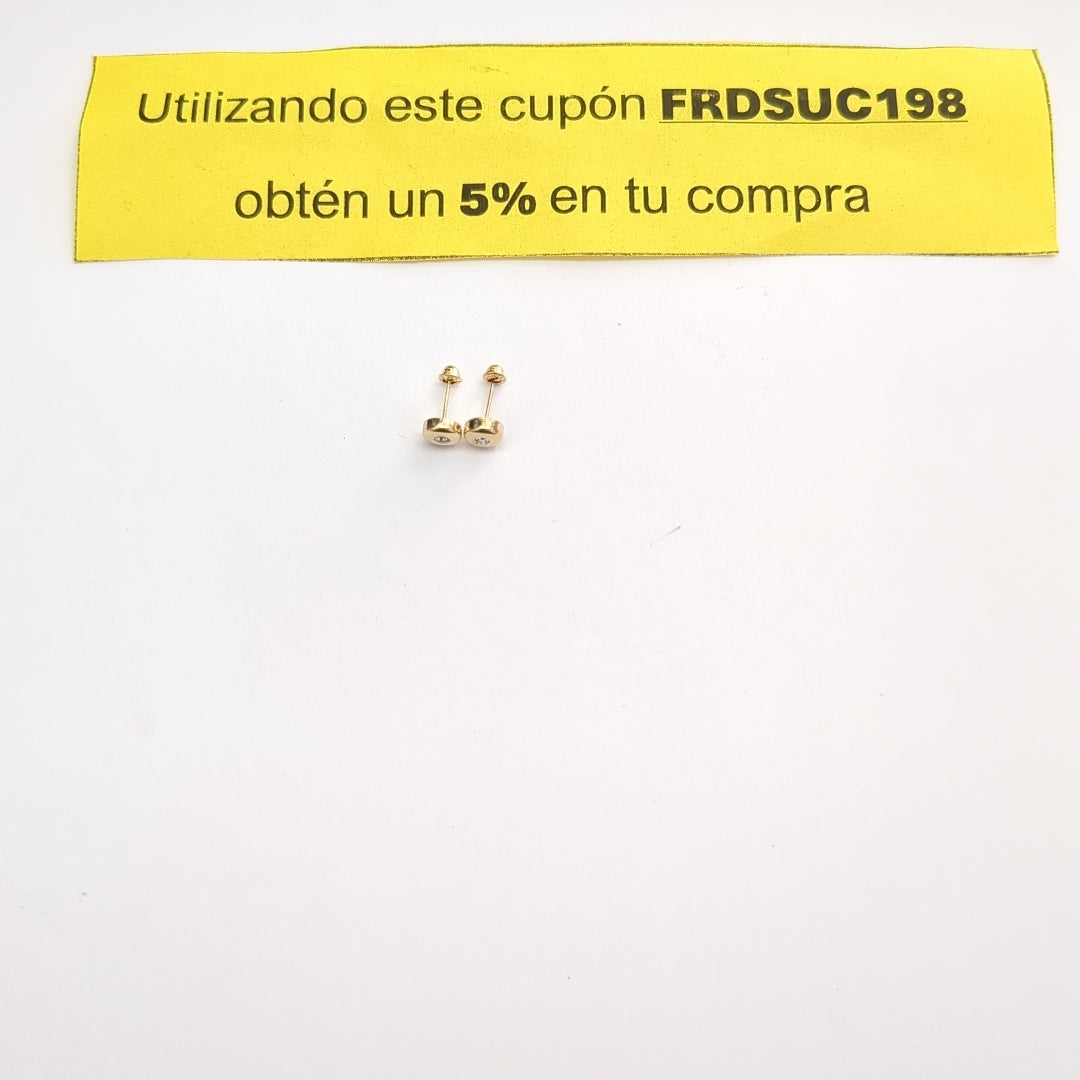 BROQUELES BROQUEL C CIRCONIA 14K 0.27 GR (NUEVO)