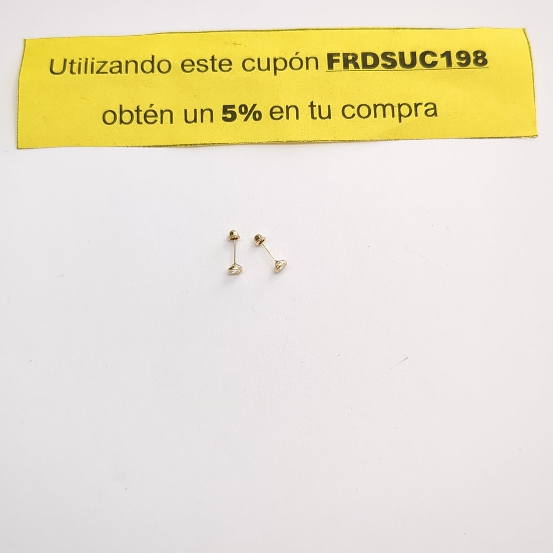 BROQUELES BROQUEL C CIRCONIA 14K 0.1501 GR (NUEVO)