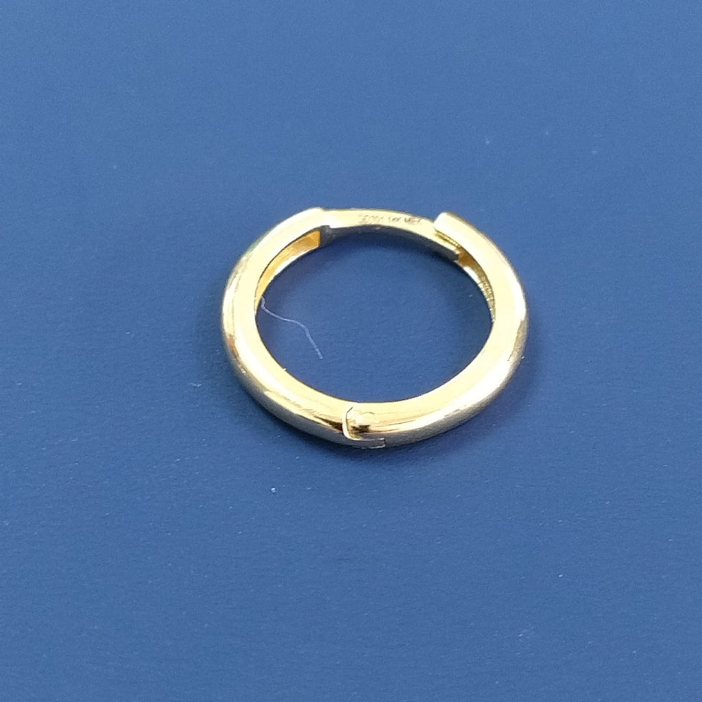 ARETES HUGGIES LISAS 14K 1.6 GR (NUEVO)