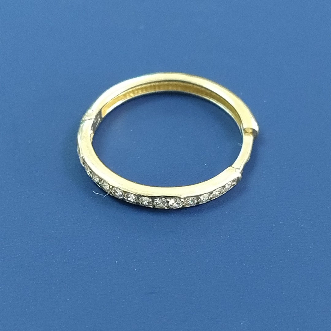 ARETES ARRACADAS C CIRCONIAS 14K 2 GR (NUEVO)