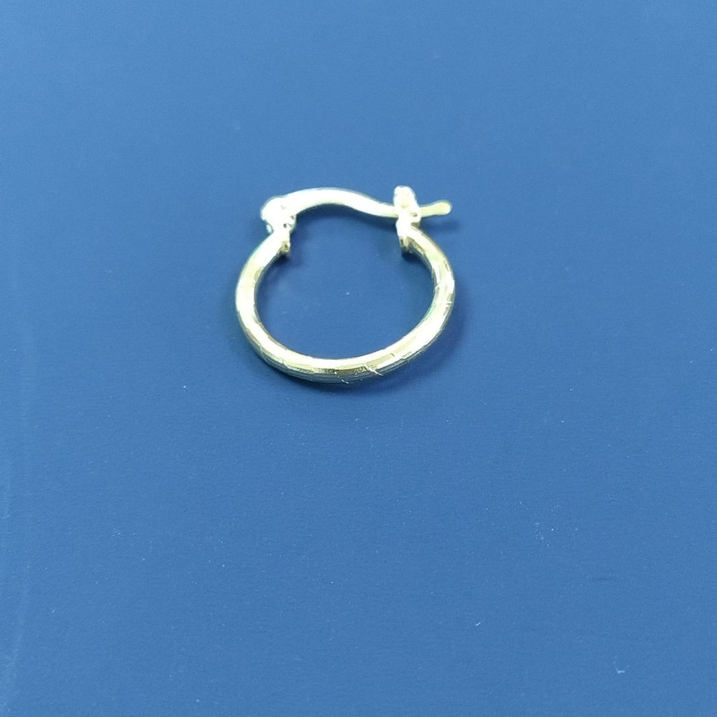 ARETES ARRACADAS ESTRIADAS 14K 1.4 GR (NUEVO)