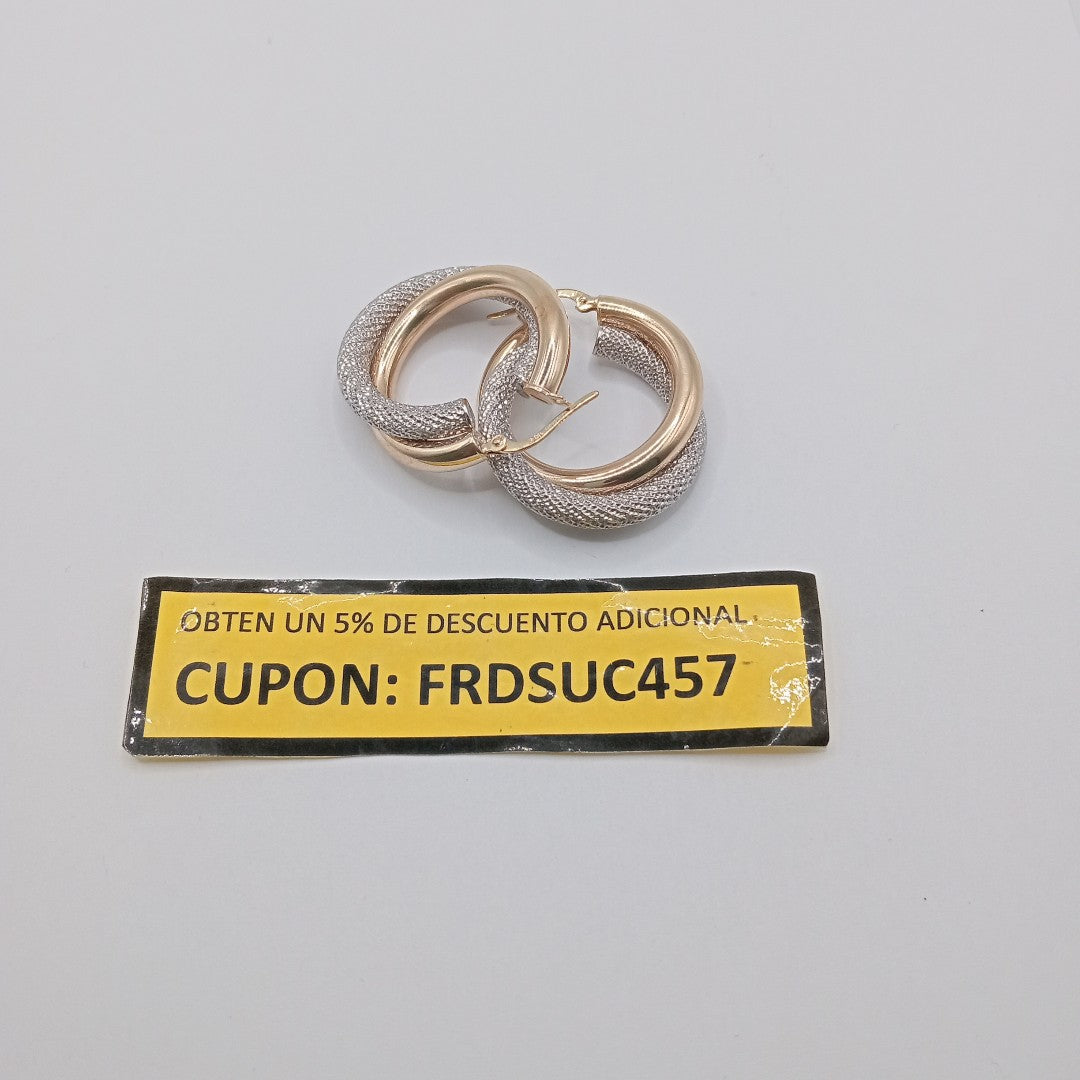 ARRACADAS PAR ORO COMBINADO 10 K 5.1 GRMS (SEMINUEVO)