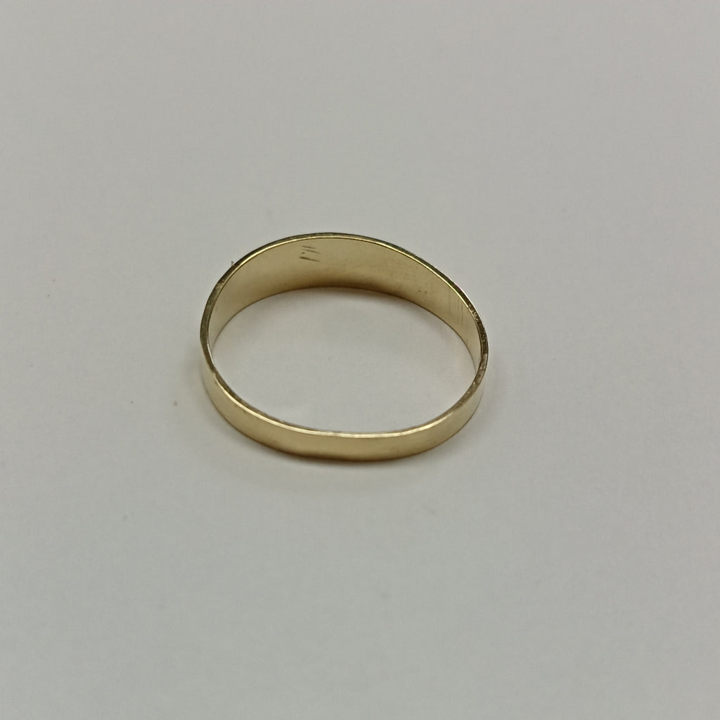 ANILLOS ARGOLLA DE LA SUERTE 10K TALLA 9 1.3 GR (NUEVO)