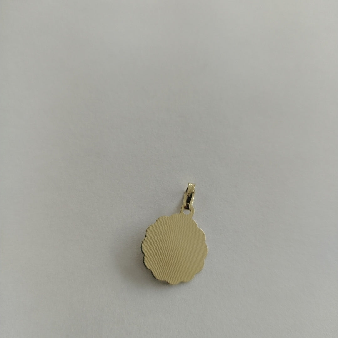DIJE MEDALLA RELIGIOSA 14K 0.8 GR (NUEVO)