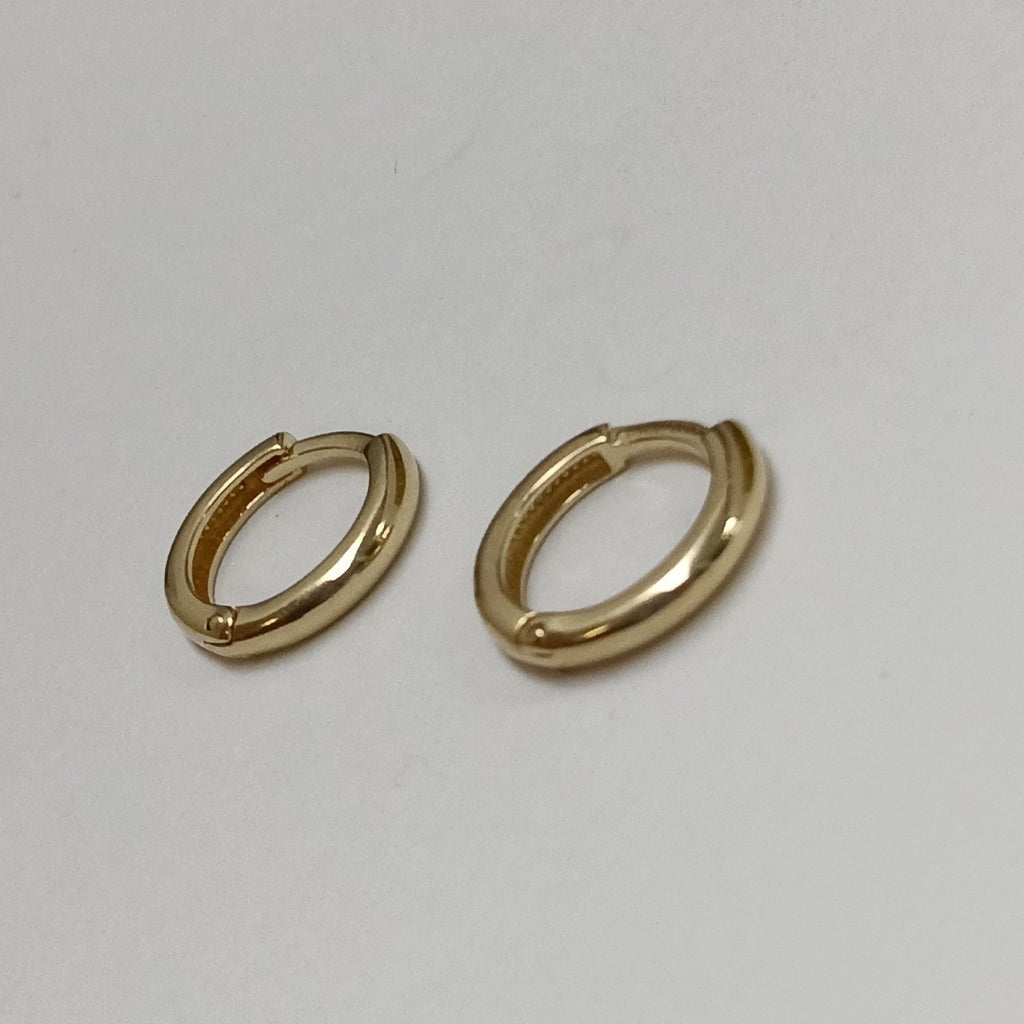ARETES ARRACADAS LISAS 10K 1.2 GR (NUEVO)