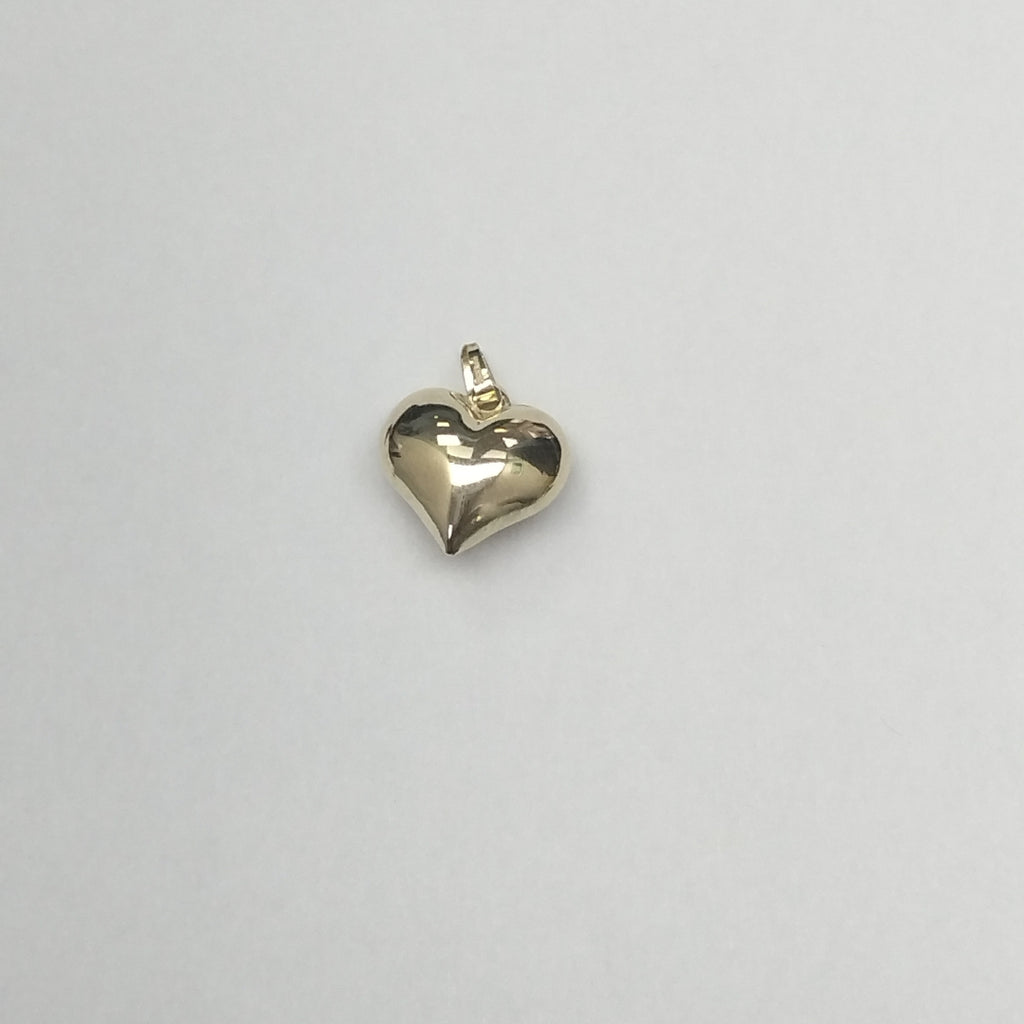 DIJE TEJIDO CORAZON LISO 14K 1.1 GR (NUEVO)