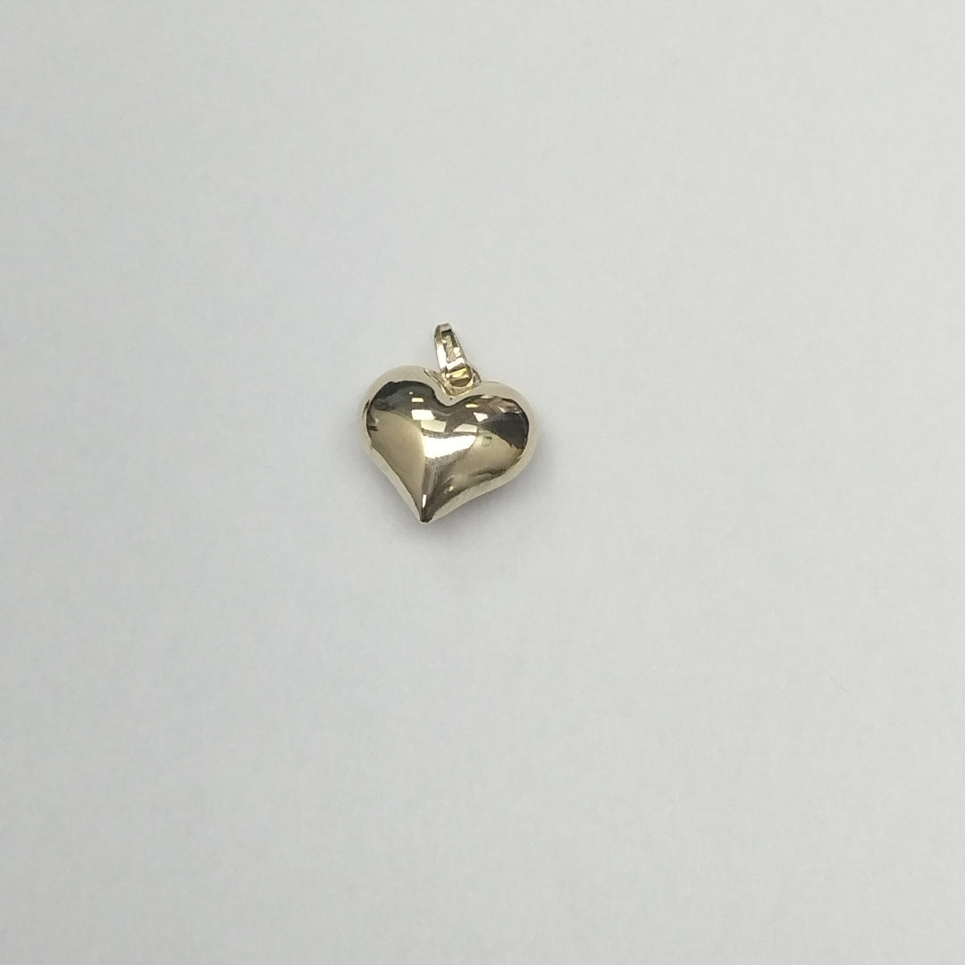 DIJE TEJIDO CORAZON LISO 14K 1.1 GR (NUEVO)