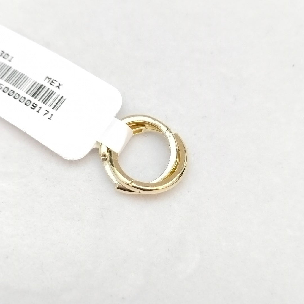 ARETES HUGGIES LISAS 14K 1.6 GR (NUEVO)