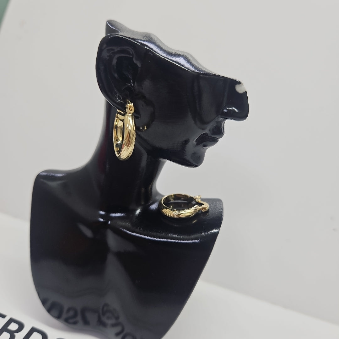 ARETES ARRACADA ASTRIADA 14K 1.6 GR (NUEVO)