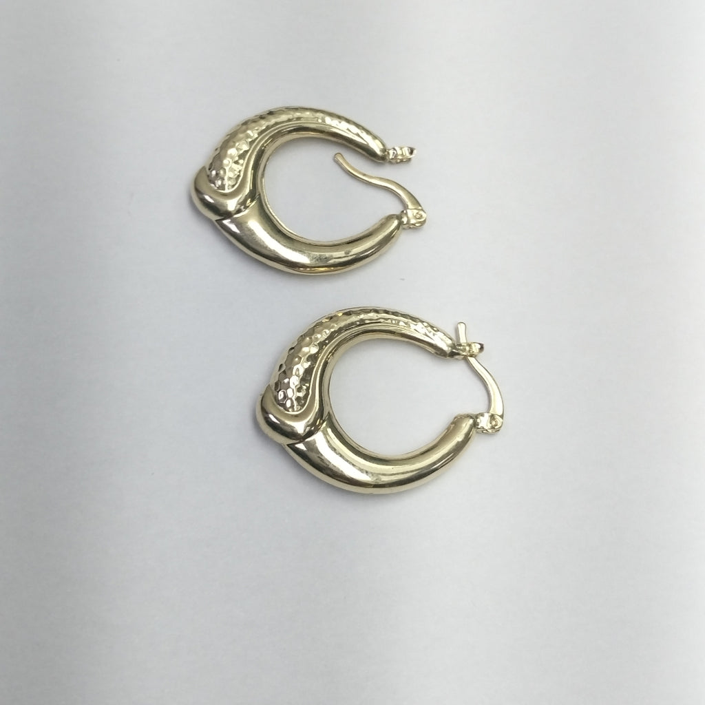 ARETES ARRACADAS ENTRELAZADAS 14K 2.6 GR (NUEVO)