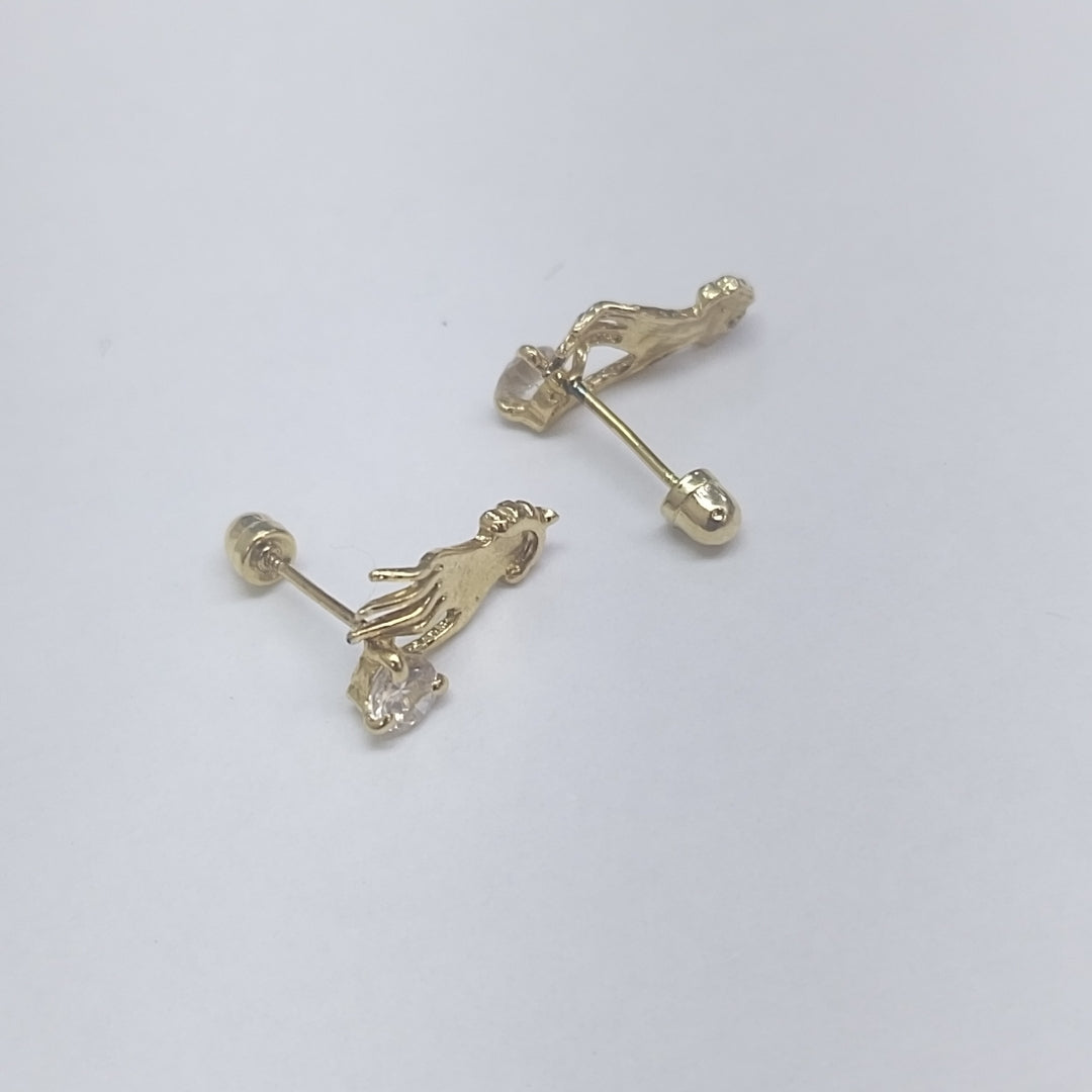 BROQUELES PAR ORO 10 K 0,80 GRMS (SEMINUEVO)