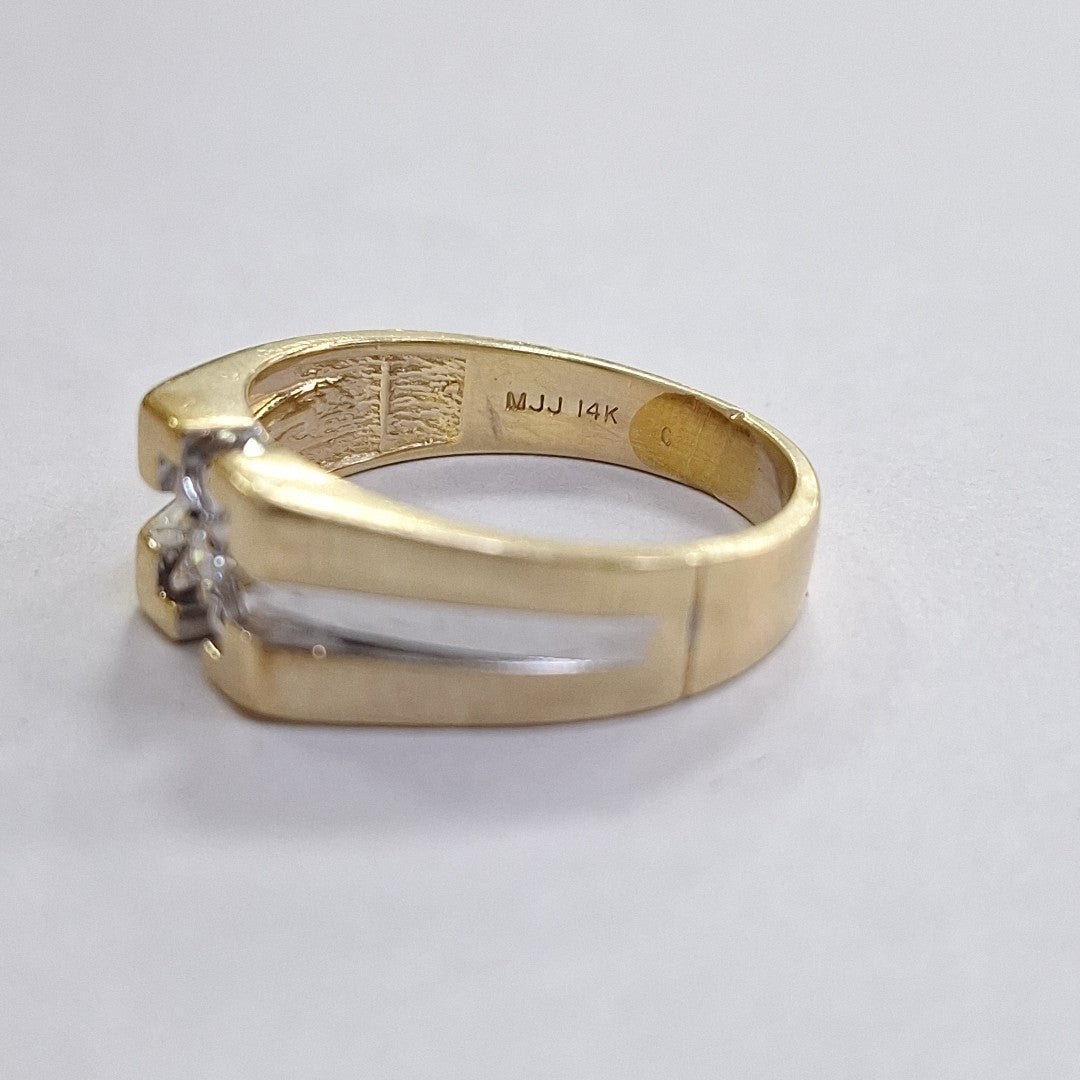 ANILLO ORO,ORO BLANCO 14 K 5,40 GRMS (SEMINUEVO)