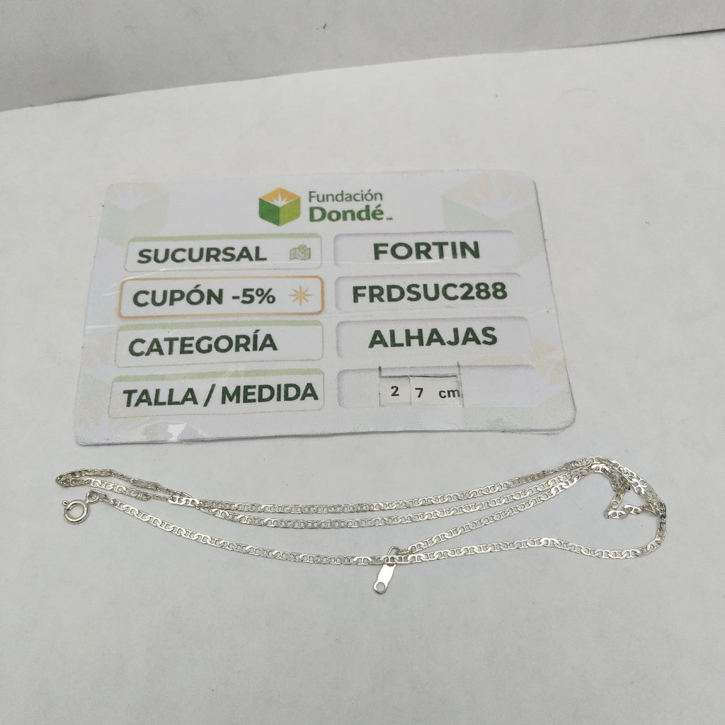 CADENA PLATA 3,40 GRMS (SEMINUEVO)