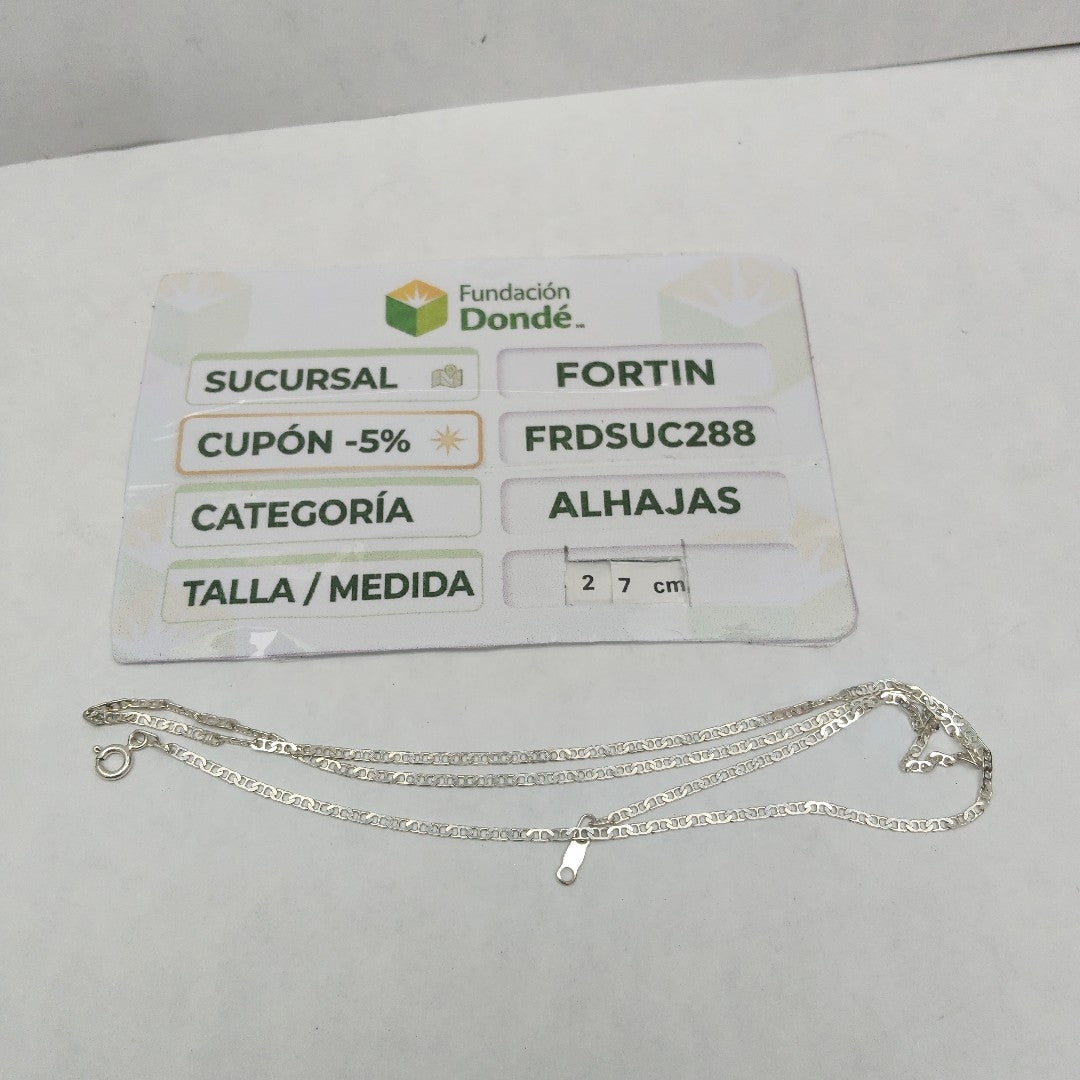 CADENA PLATA 3,40 GRMS (SEMINUEVO)