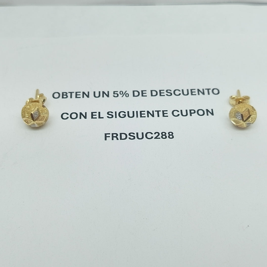 BROQUELES PAR ORO 14 K 2 GRMS (SEMINUEVO)