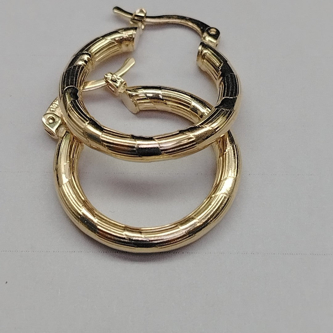 ARETES ARRACADAS 14K 2.7 GR (NUEVO)