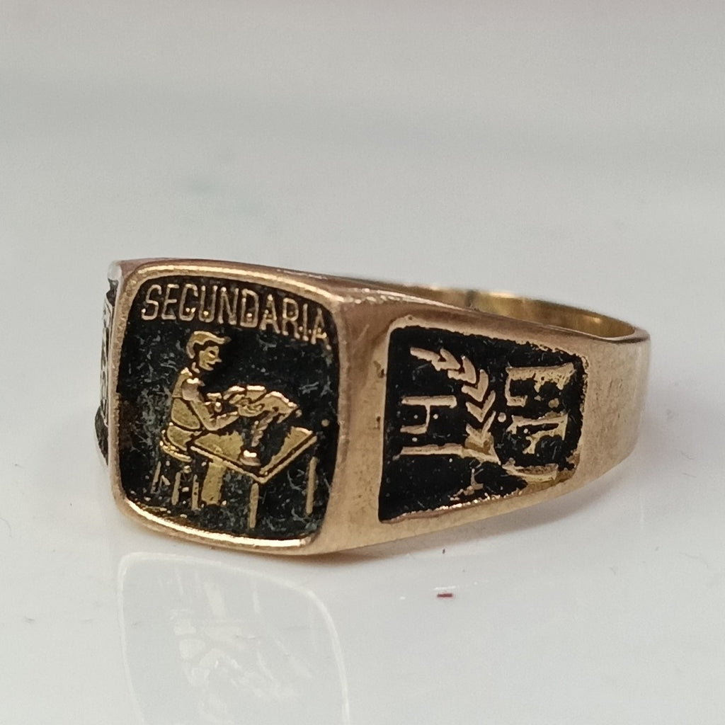 ANILLO DE GRADUACIÓN ORO 8 K 3,00 GRMS (SEMINUEVO)