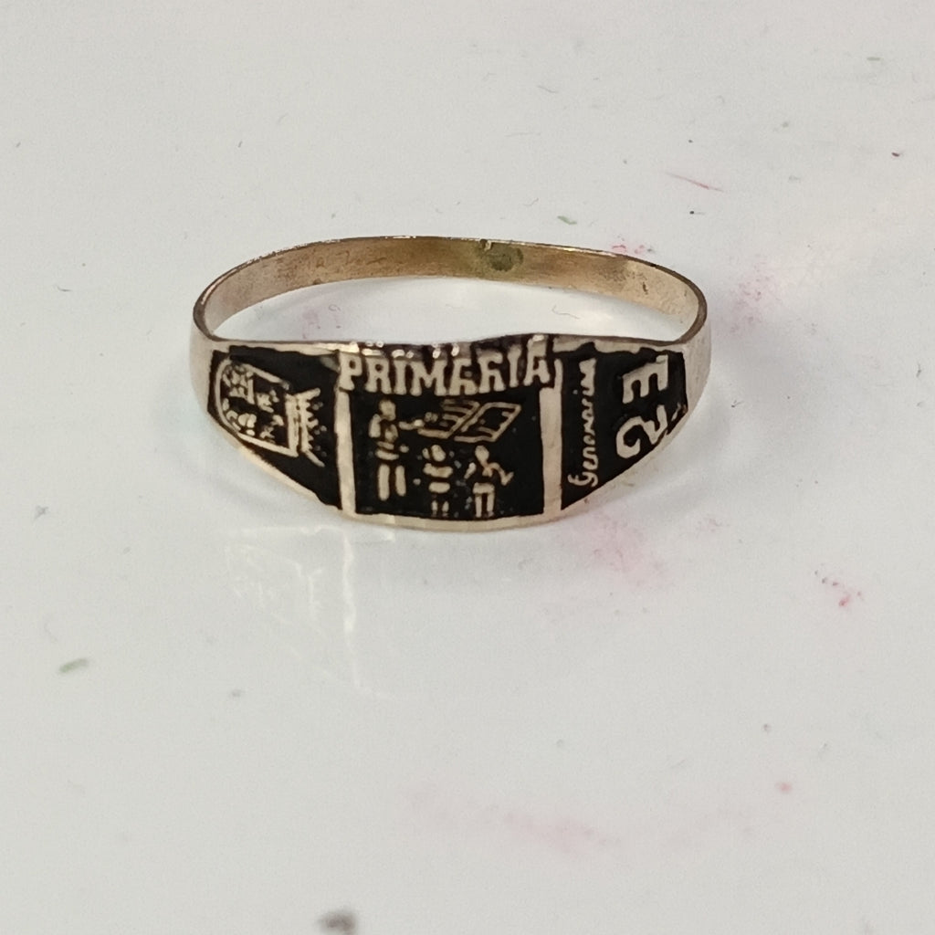 ANILLO DE GRADUACIÓN ORO 8 K 1 GRMS (SEMINUEVO)