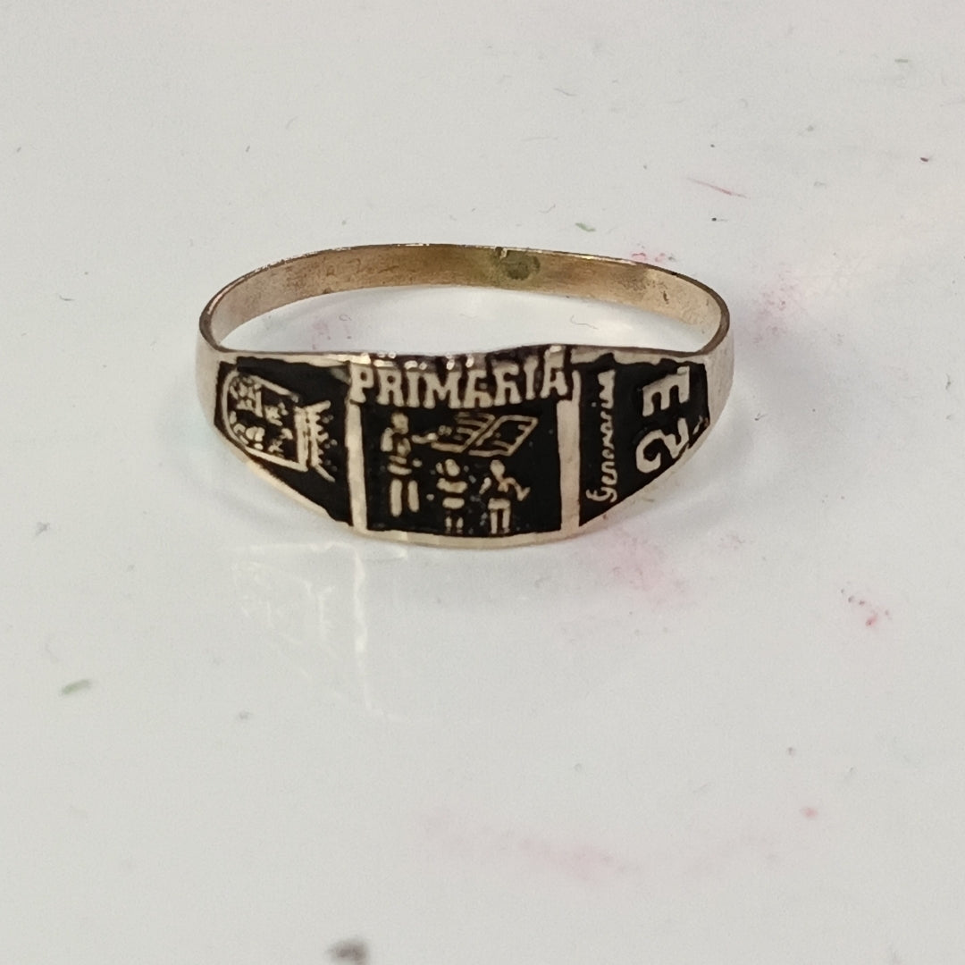 ANILLO DE GRADUACIÓN ORO 8 K 1 GRMS (SEMINUEVO)