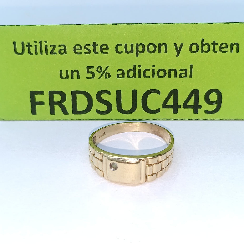 ANILLO ORO 10 K 3.3 GRMS (SEMINUEVO)