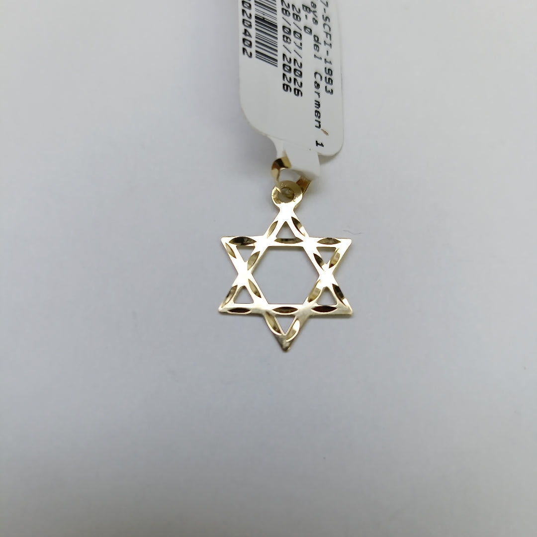 DIJE TEJIDO ESTRELLA DE DAVID 14K 0.5 GR (NUEVO)