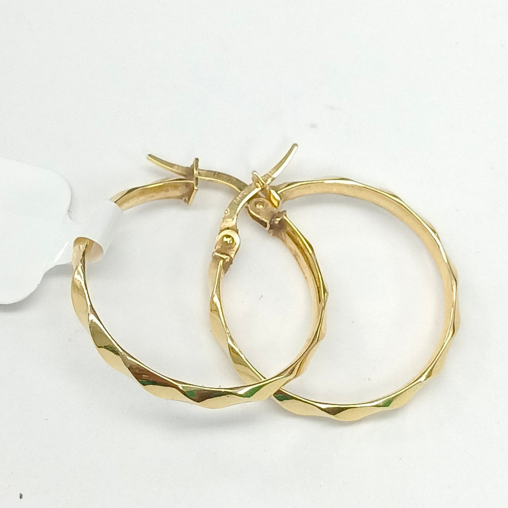 ARRACADAS PAR ORO 14 K 1.5 GRMS (SEMINUEVO)