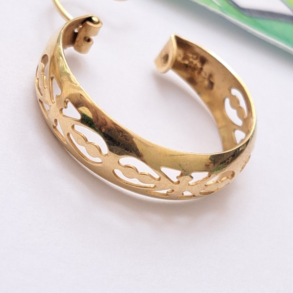 ARRACADAS PAR ORO 14 K 3,80 GRMS (SEMINUEVO)