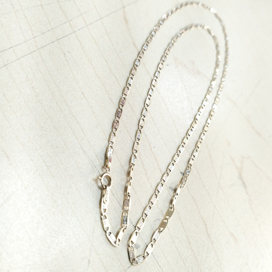 CADENA ORO COMBINADO 14 K 5,10 GRMS (SEMINUEVO)