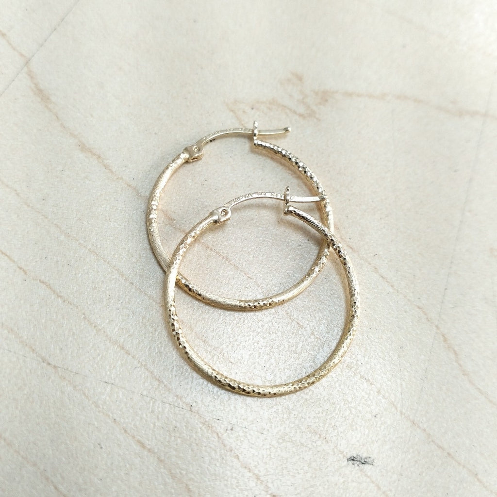 ARRACADAS PAR ORO 14 K 2,00 GRMS (SEMINUEVO)