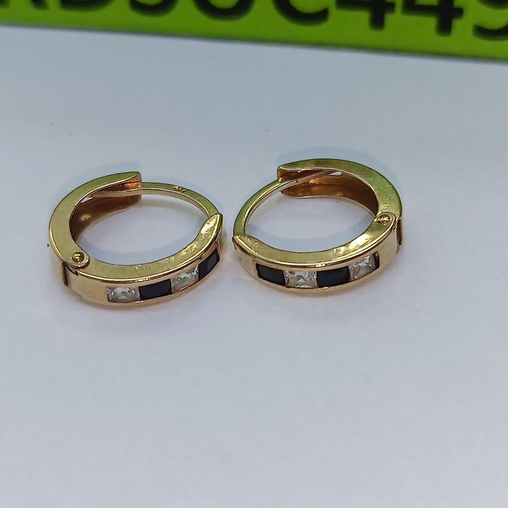 ARRACADAS PAR ORO,ORO MUY BAJO 8 K 1,00 GRMS (SEMINUEVO)