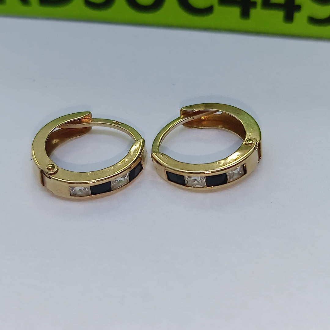 ARRACADAS PAR ORO,ORO MUY BAJO 8 K 1,00 GRMS (SEMINUEVO)