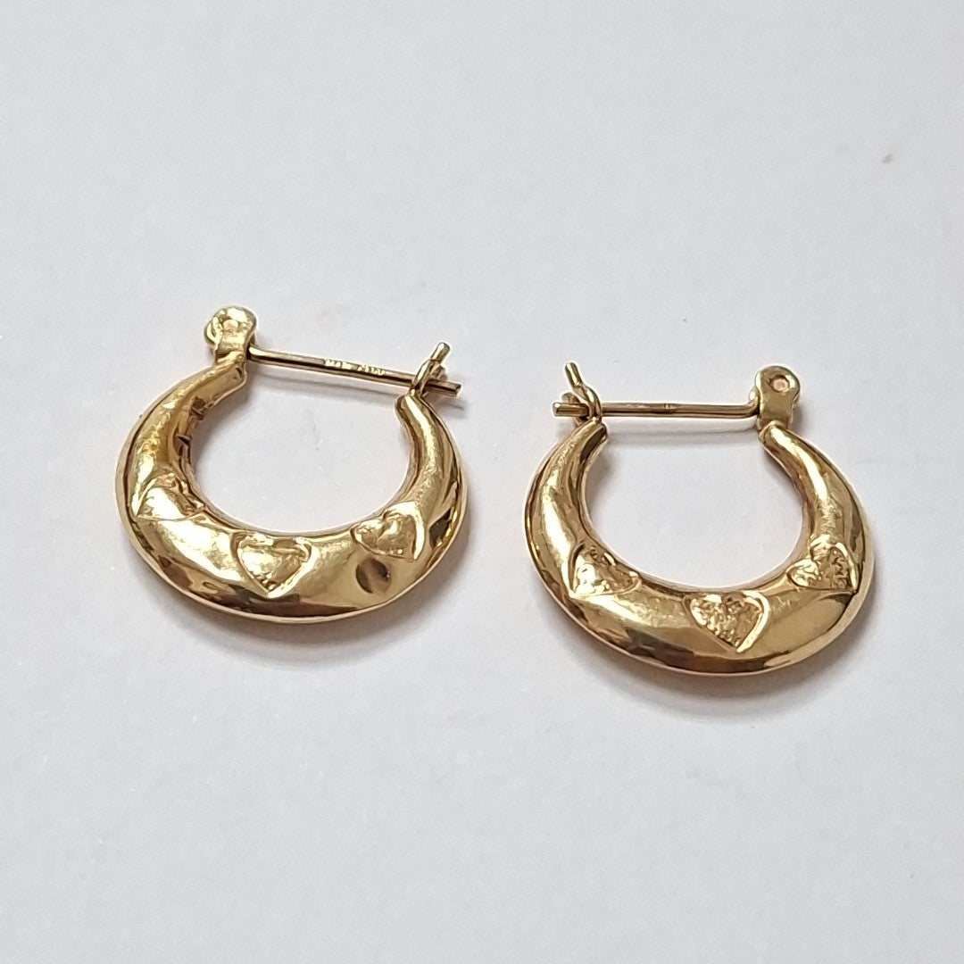 ARETES PAR ORO 14 K 1 GRMS (SEMINUEVO)