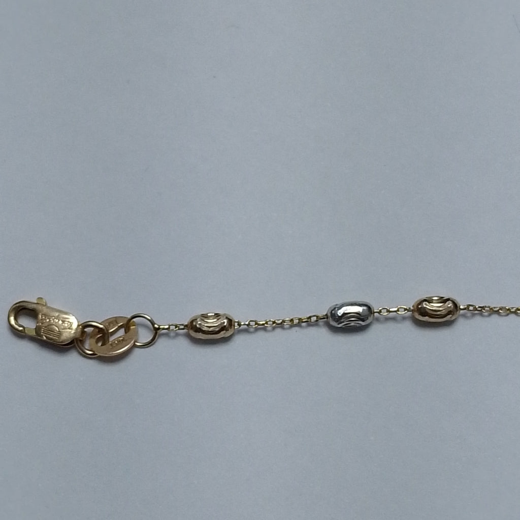 PULSERA ORO COMBINADO 14 K 1,10 GRMS (SEMINUEVO)