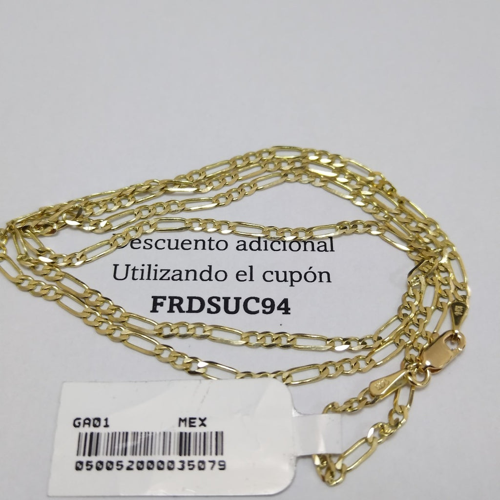 CADENA 3X1 14K 55 CM 4.9 GR (NUEVO)