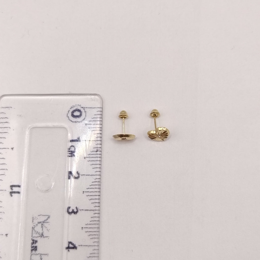 BROQUELES BROQUEL FIG CORAZON C CIRCONIA 14K 0.2603 GR (NUEVO)