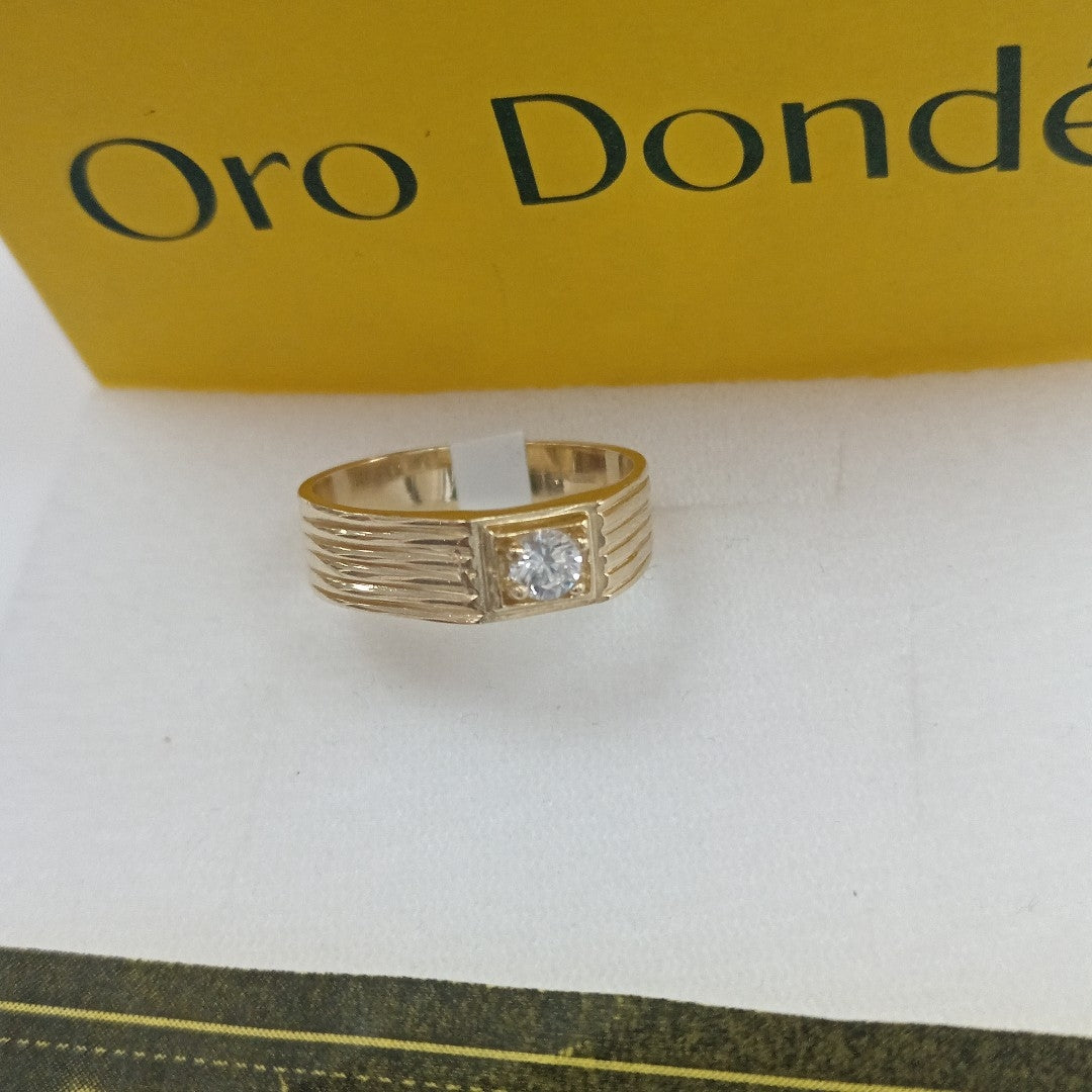ANILLOS CON CIRCONIA 14K TALLA 9 4.4 GR (NUEVO)