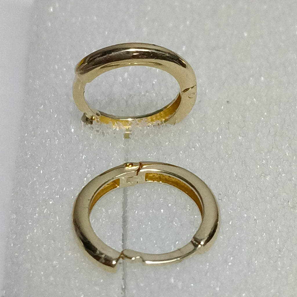 ARETES ARRACADAS LISAS 10K 1.1 GR (NUEVO)