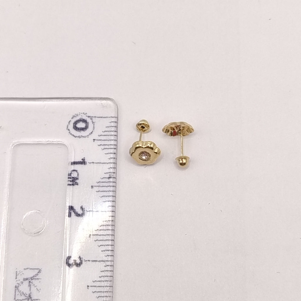 BROQUELES BROQUEL FIG FLOR C CIRCONIA 14K 0.2581 GR (NUEVO)