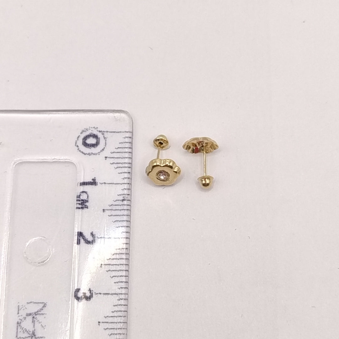 BROQUELES BROQUEL FIG FLOR C CIRCONIA 14K 0.2581 GR (NUEVO)