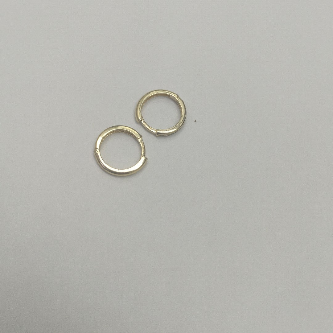 ARETES ARRACADA C CIRCONIAS 14K 1.6 GR (NUEVO)