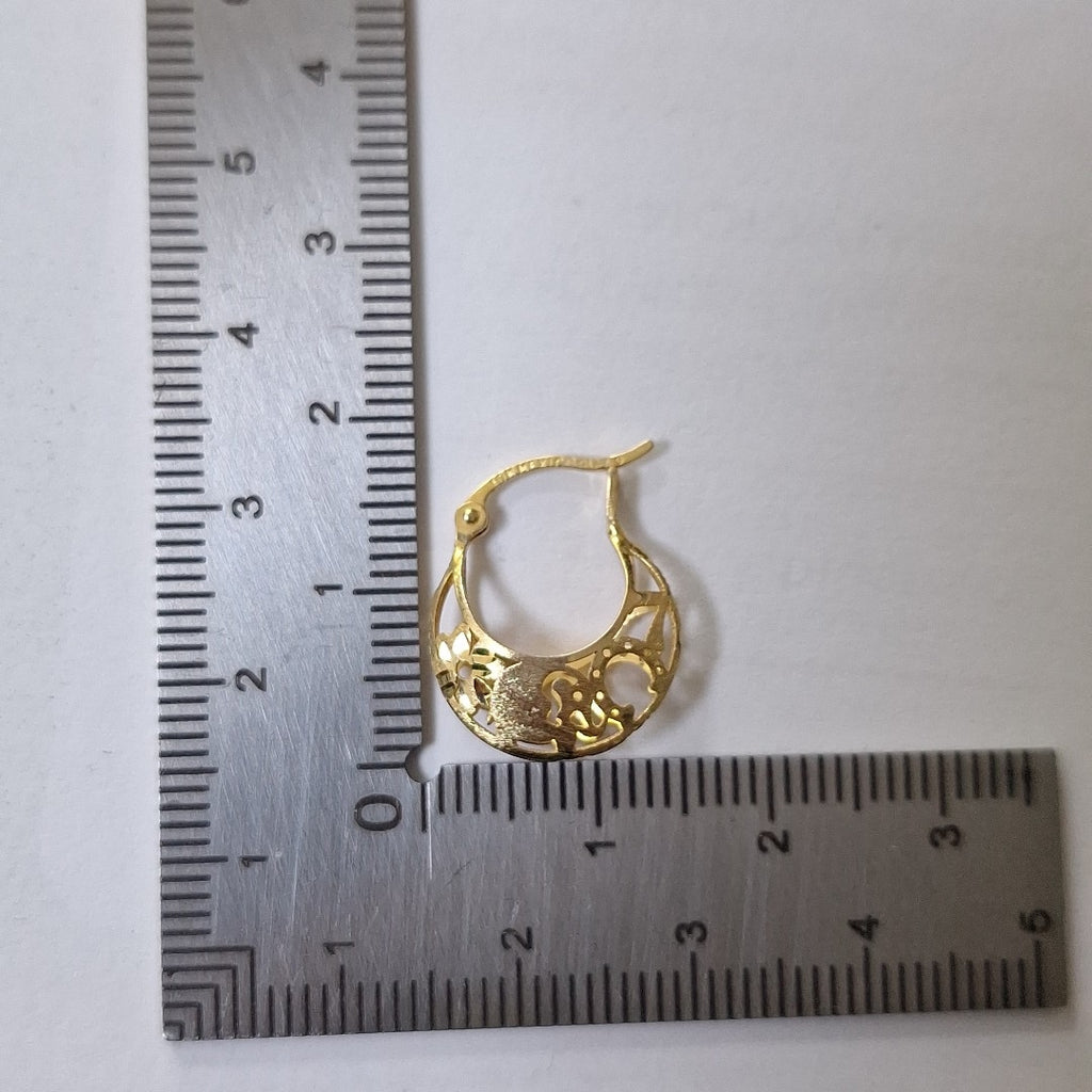 ARRACADAS PAR ORO 10 K 1.2 GRMS (SEMINUEVO)