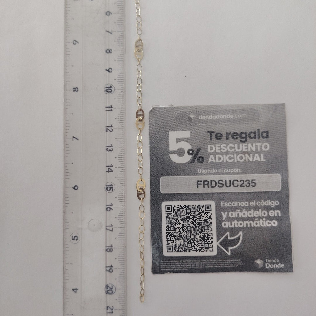 PULSERA ESPECIAL 14K 21 CM 1.9 GR (NUEVO)