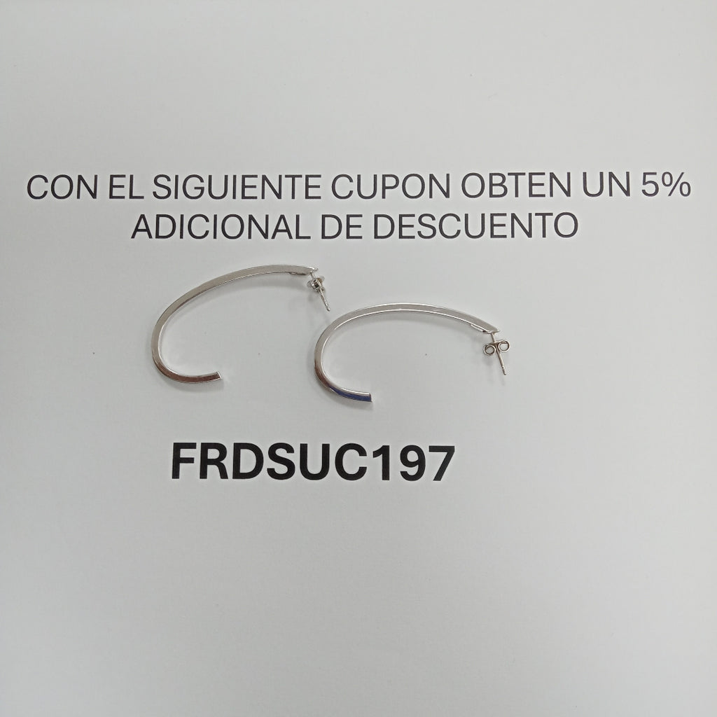 BROQUELES PAR ORO, ORO BLANCO 14 K 2 GRMS (SEMINUEVO)