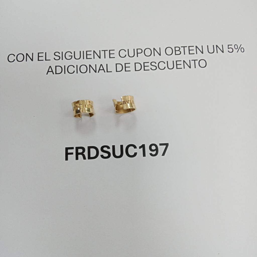 ARRACADAS PAR ORO 14 K 6.5 GRMS (SEMINUEVO)
