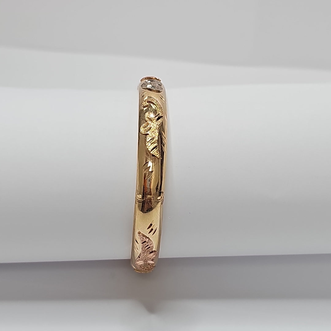 PULSERA RIGIDA ORO 10 K 12,80 GRMS (SEMINUEVO)